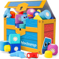 Magnetic Foam Building Blocks 50-Piece Trunk Set for Toddlers