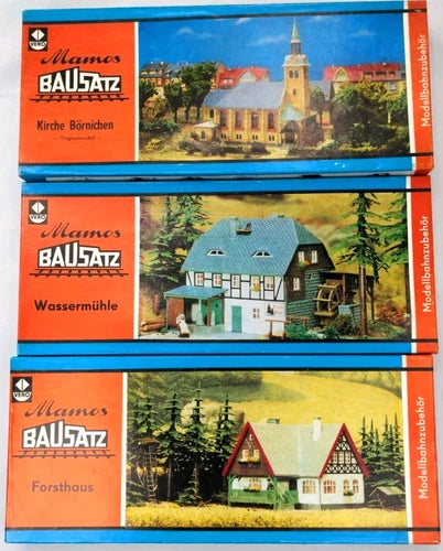 VTG Bahnhof German Model Train Scenery Building Kits Lot Of 3 Sealed Boxes 1:48