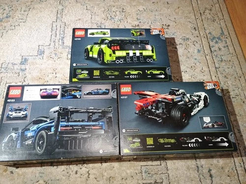 Lego Technic Car Lot Mustang Mclaren Porsche