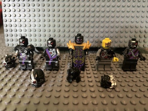 LEGO Ninjago Nindroid Minifigures Lot of 5 Overlord, General, Cyrus & Warriors