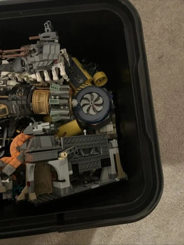 MEOW Bulk Building Parts Some Completed Lot 12.5 Lbs Star Wars, Ninjago, etc