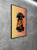 LEGO Art Wall Holder Frame 50x30 cm. Technic NEOM McLaren Formula E (42169)
