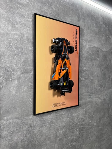 LEGO Art Wall Holder Frame 50x30 cm. Technic NEOM McLaren Formula E (42169)