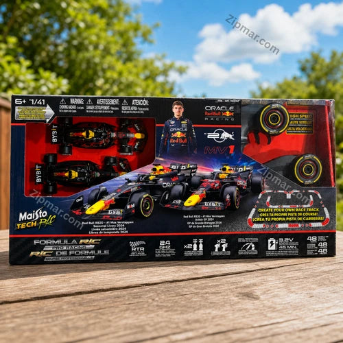 Maisto Tech Formula RC Pro Racing Oracle Red Bull Racing Car Set with Track 1/41