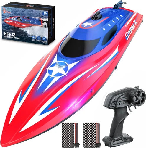 20MPH+ RC Boat for Kids & Adults, Remote Control Boat for Pool & Lake