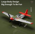 US P51 Fighter 2.4G RC Airplane 4-CH 6Axis Gyro Remote 400mm Aerobatic RTF w/LED