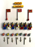 Lego Vintage Castle Minifigures Knights 6075 375 Yellow Castle weapons flags
