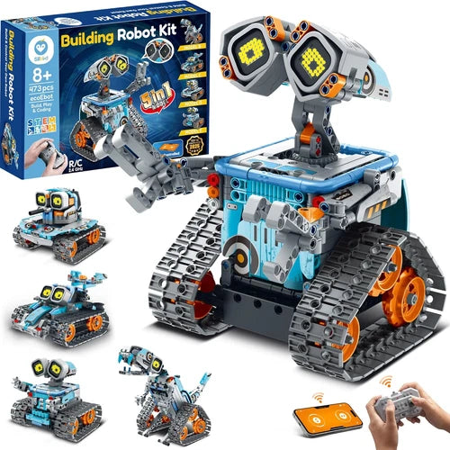 Sillbird Building Robot Kit STEM Gifts for Kids 8-13 with Remote Control