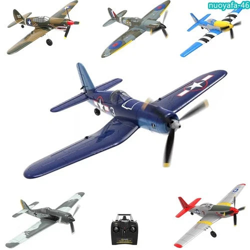 US VOLANTEX P51D F4U P40 FW190 RC 2.4G 4CH Remote Plane Airplane Stunt Glider RT