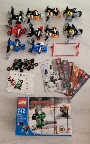 Lego Sports Hockey 3540 3441 3542 3533 3544 10127 Large Lot NHL Retired 2002-03