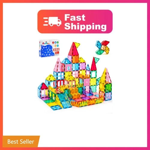 Anbalulu 182PCS Castle Magnetic Tiles