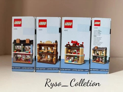 LEGO 40680 40684 40692 40696 – Flower Shop, Fruit Shop, Candy Shop, Bakery – NEW