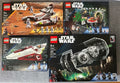 MEOW Star Wars 4 Sealed Ships & Tank Sets Lot 75342 75347 75333 40658 New !!!!