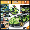 STEM Building Blocks Kit - 2 in 1 Remote Control Race Car & Robot Toy, Gift for