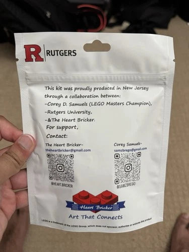 LIMITED EDITION 1 of 150 Official LEGO Rutgers R Set Building Kit BRAND NEW