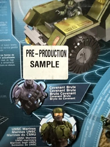 RARE! Pre-production Sample! Halo Mega Bloks UNSC Gremlin Set 96818 Complete NEW