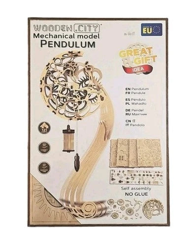 3D Wooden Model Kits For Adults To Build Clock - Pendulum by WOODEN.CITY NEW