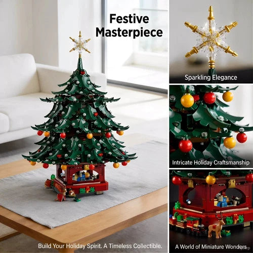 3171 Pcs Christmas Building Blocks Santa Claus Family Christmas Tree Model