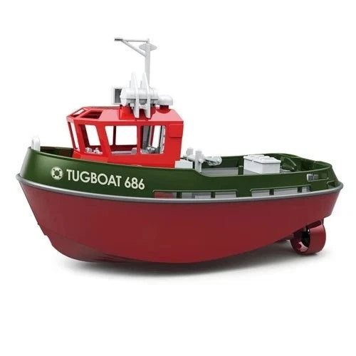 US RC Boat 2.4G 1/72 2Motor Long Range Wireless Remote Control TX686 Tugboat Toy
