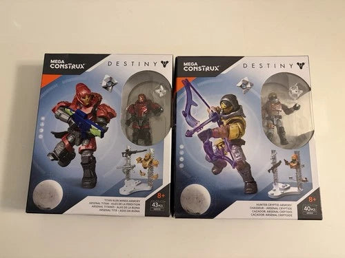 Mega Bloks Construx Destiny Titan Ruin Wings Armory & Hunter Cryptid Armory Sets