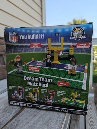 NFL Playmaker Set Tom Brady Antonio Brown Toy 173 Pc Buildable Football NWT New