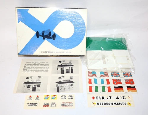 Strombecker UTILITY BUILDING Model Kit no. 9199-195, 1/32 Scale Slot Car, NOS