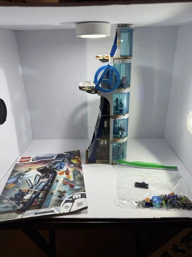 LEGO Marvel Avengers Tower Battle 76166 Built Display Build Only No Minifigures