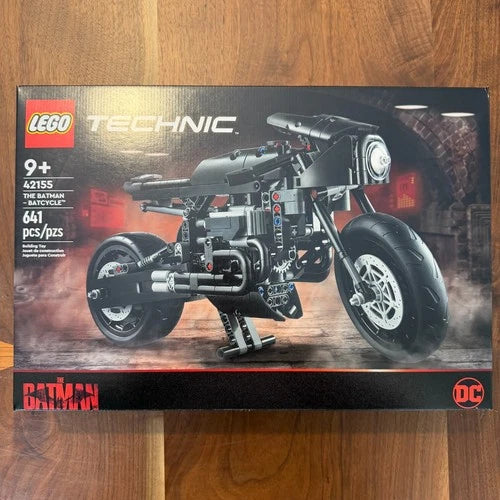 LEGO TECHNIC THE BATMAN BATCYCLE Set 42155 Retired Set Brand New in Box NIB