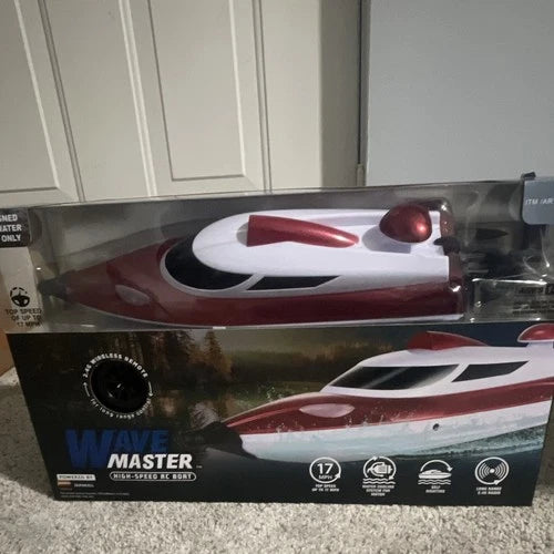 Wave Master Speed/Racing RC Boat 1:20 Electric Brushed RTR Red/White