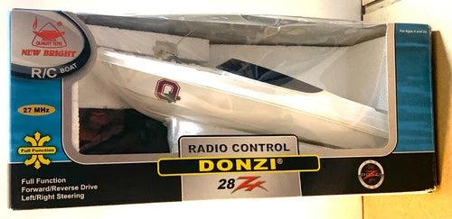 New Bright R/C Boat Radio Control DONZI 28 ZX , 27 MHz --NEW, SEALED!