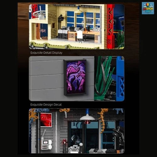 MOC Stranger Things The Squawk Radio Station Upside Down 2612PCS Building Block