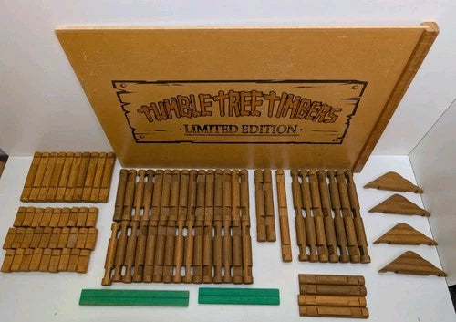 Tumble Tree Timbers Set with Rare Rolling Case 325 Pcs NICE and FREE SHIPPING