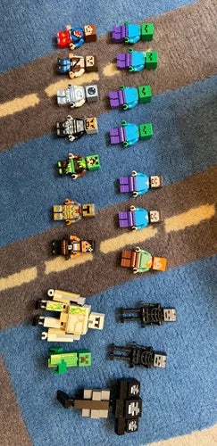 lego minecraft minifigures, accessories, misc parts. Skin pack figs, wither, etc