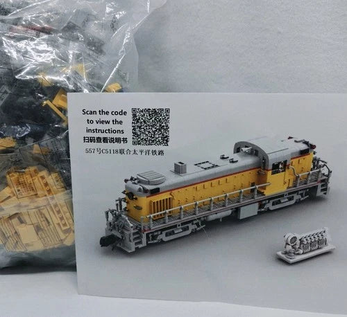 Alco RS-2 Train MOC Building Blocks Set 2248pc Model Bricks Toy for Adults &Kids
