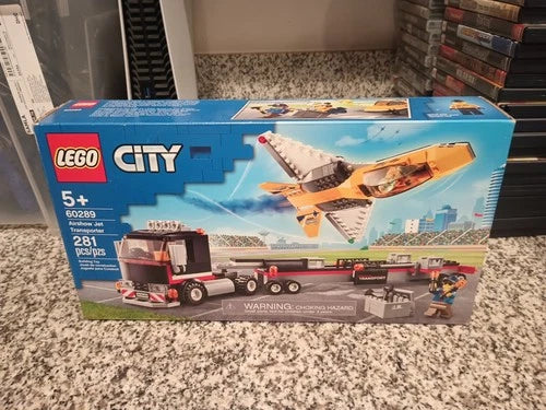 LEGO CITY: Airshow Jet Transporter (60289) new in sealed box wear