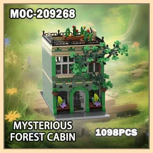 MOC-209268 Mysterious Forest Cabin Building Block Model Brick Small Particle Set