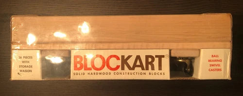 Rare Vintage Blockart Solid Hardwood Construction Blocks Island Industries