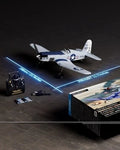 US Volantex Airplane WWII Gray F4U Corsair X-Pilot RC Plane 2.4G 4CH 400mm RTF