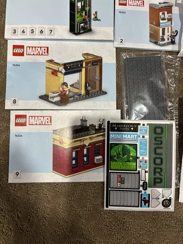 LEGO 76324 Marvel Spider-Man vs Oscorp - NO MINIFIGURES - Build Only! New!