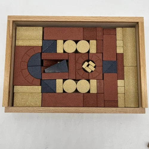 Anker Steinbaukasten 4 Anchor Blocks Stone Building Box Booklet Germany Complete