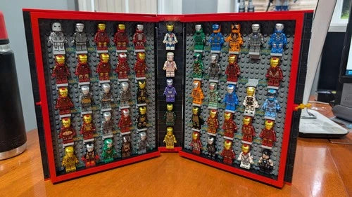 IRON MAN BOOK WITH 52+ FIGURES NOT MEOW 1800+ PIECES MARVEL