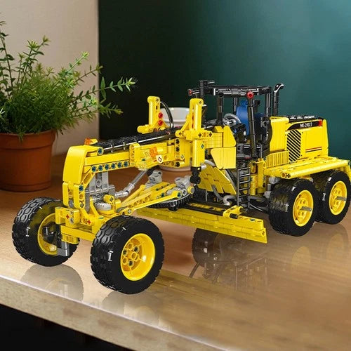 Mould King 19023 Pneumatic Motor Grader Building Blocks Set 1109PCS Vehicle