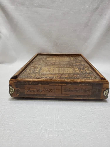 Vintage 1880 Richter's Anchor Stone Building Blocks Set 5 Made Germany Wood Box
