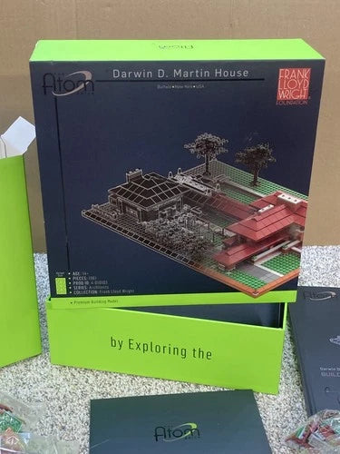 Atom Brick Frank Lloyd Wright Darwin D Martin House 4-010103 Open Box Uncounted