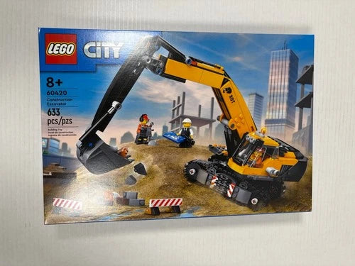 LEGO City Yellow Construction Excavator 60420 Set - New Factory Sealed Retired