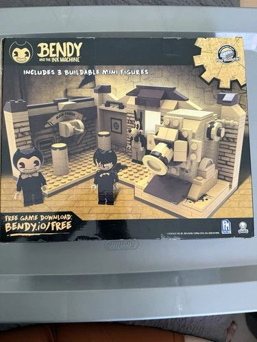 NEW Unopened Basic Fun Bendy and the Ink Machine Room Buildable Scene Block Set