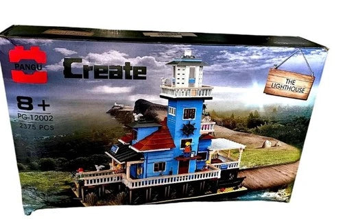 Pangu Create The Lighthouse Beach House Building Block Set PG-12002 2375 Pcs NEW
