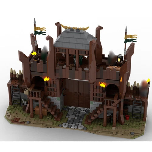 MOC: Main Gate of Castle from Movie Building Toys Set Display Model 1744 PCS