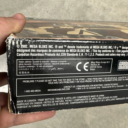 Mega Bloks ProBuilder M1A1 Abrams Tank Set 9734 Sealed NIB 850 Pc - 2002