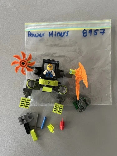 LEGO LOT of 4 Power Miners:(8189-8957-8960-8963) ~~READ DESCRIPTION~~